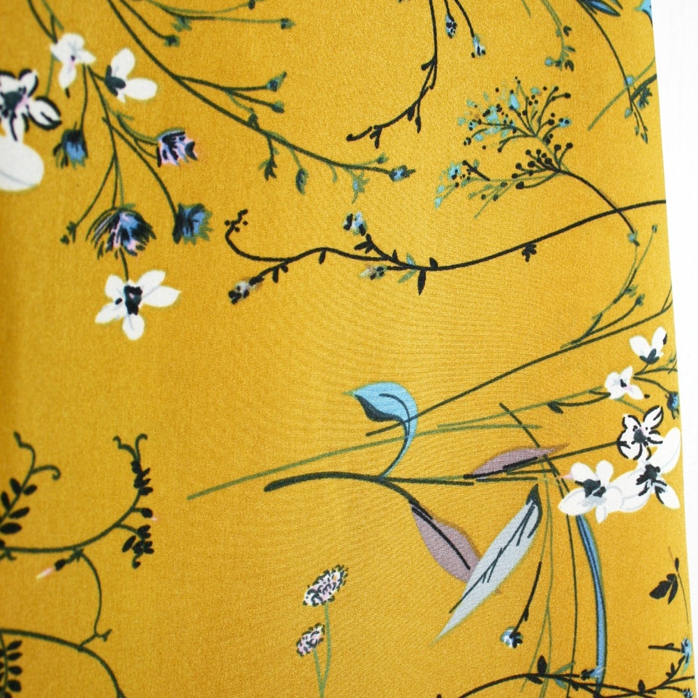 Golden Yellow Floral Maxi Dress NWOT - Picture 4 of 8